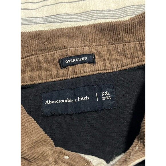 Vintage Abercrombie & Fitch Colorblock Long Sleeved Rugby Polo Men’s Size XXL - Picture 8 of 8